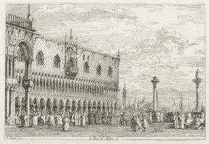 Vistas: La piedra de proclamación en Venecia, 1735-1746 de Giovanni Antonio Canal