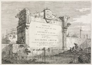 Vistas: Página de título, 1735-1746 de Giovanni Antonio Canal