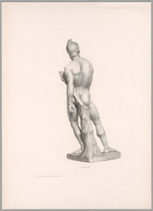 Ajax, vista posterior, de Oeuvre de Canova
