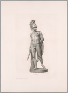 Ettore, vista frontal, de Oeuvre de Canova de Antonio Canova