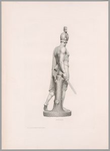 Ettore, Vista lateral, de Oeuvre de Canova de Antonio Canova