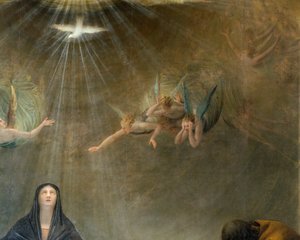 Lamentación sobre el Cristo muerto, detalle de Antonio Canova
