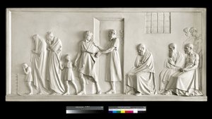 Sócrates dejando a su familia de Antonio Canova