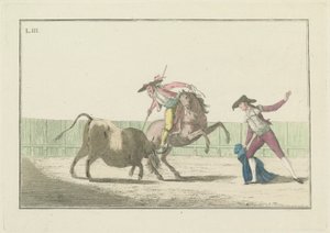 Plate III, from the series Colección de las principales suertes de una corrida de toros (Collection of the Main Actions in a Bullfight) de Antonio Carnicero