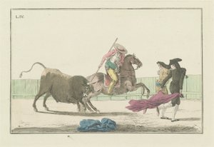 Plate IV, from the series Colección de las principales suertes de una corrida de toros (Collection of the Main Actions in a Bullfight) de Antonio Carnicero