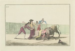 Plate V, from the series Colección de las principales suertes de una corrida de toros (Collection of the Main Actions in a Bullfight) de Antonio Carnicero