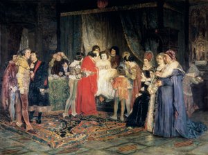 Muerte de Fernando I, pintura de Antoni Casanova i Estorach de Antonio Casanova y Estorach