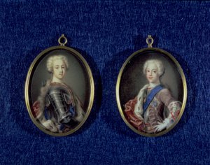 Príncipe Henry Benedict Stuart (1725-1807) y Príncipe Charles Edward Stuart (1720-88), c.1734