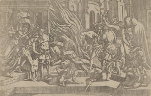 Quema de un cadáver, 1540-45 de Antonio Fantuzzi
