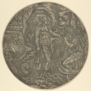 Circe dando una bebida a los compañeros de Ulises, 1540-45 de Antonio Fantuzzi