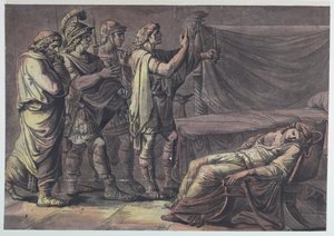 Nerón encontrando el cuerpo de su madre, Agripina