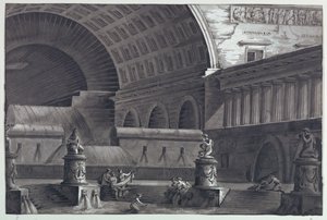 Diseño de escenario, Termas Romanas de Antonio Giuseppe Basoli