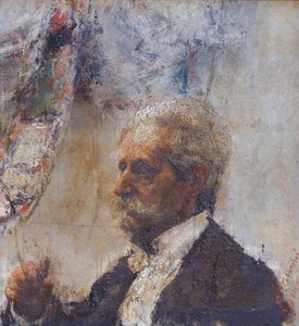 Retrato del padre del artista de Antonio Mancini