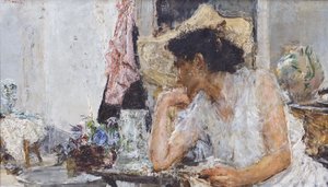 Mujer en el baño de Antonio Mancini