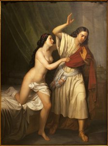 José y la esposa de Putifar (Potifar) de Antonio María Esquivel y Suárez de Urbina