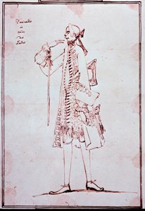 Retrato de Carlo Broschi llamado Farinelli (1705-1782) castrato italiano de Antonio Maria Zanetti