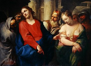 La adúltera ante Cristo de Antonio Molinari
