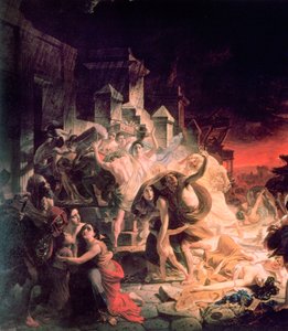 El Último Día de Pompeya (detalle), 1833
