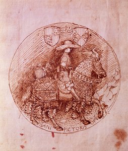Diseño de la medalla de Alfonso de Aragón, por Antonio Pisanello de Antonio Pisanello