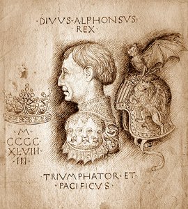 Estudio para una medalla de Antonio Pisanello