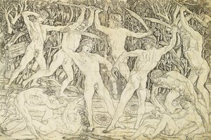 Desnudos en combate, de Antonio del Pollaiuolo (hacia 1431-1498), grabado de Antonio Pollaiuolo