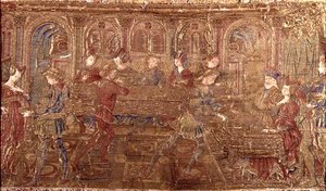 La condena de Herodes (tapiz) de Antonio Pollaiuolo
