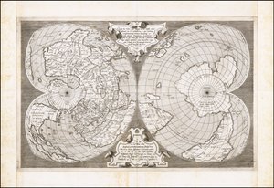 Doble mapa cordiforme del Mundo, por Antonio Salamanca de Antonio Salamanca