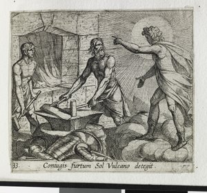 Apolo en la fragua de Vulcano de Antonio Tempesta