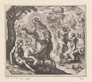 La creación de Adán y Eva Creación (título de la serie) de Antonio Tempesta