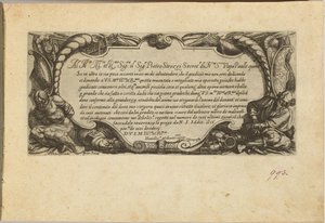 Frontispicio: Dedicación a Pietro Strozzi de Antonio Tempesta