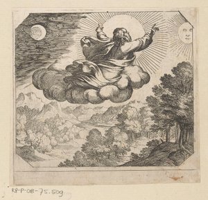 Dios crea el sol, la luna y las estrellas La criatura de Antonio Tempesta