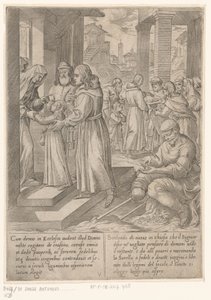 H. Antonio lleva a su hermana a las monjas
La vida de San Antonio el Grande (título de la serie) de Antonio Tempesta
