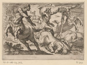 Hércules y los centauros Los doce trabajos de Hércules (título de la serie) de Antonio Tempesta