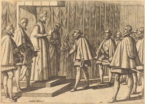 Príncipe Italiano ante Margarita de Austria de Antonio Tempesta