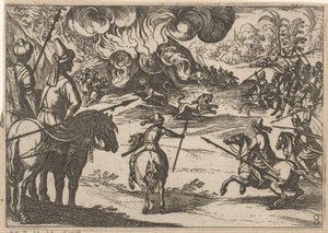 caza de leones Escenas de caza (parte 3) (título de la serie) de Antonio Tempesta