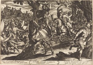 Jacob mata a Absalón, hijo del rey David de Antonio Tempesta