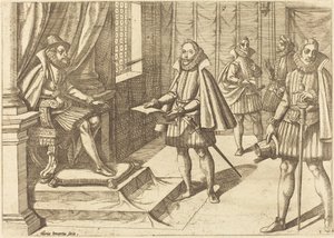 Felipe II de España en su Trono de Antonio Tempesta