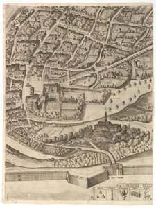 Plano de la ciudad de Roma. Parte 11 con el San Pancrazio margen izquierda, 1645