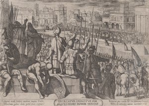 Placa 20: Eliseo llevando al ejército sirio ciego al rey de Israel