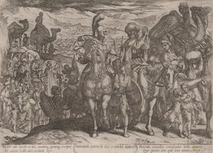 Placa 3: Abraham llevando a Lot y su familia a su propia tierra, de 