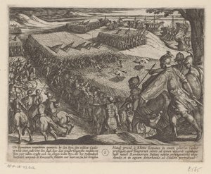 Romanos derrotados en el Rin Las guerras de Batavia contra los romanos (título de la serie) Batavorum cum Romanis Bellum (título de la serie) de Antonio Tempesta