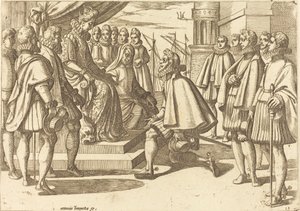 Duque Español ante Margarita de Austria de Antonio Tempesta