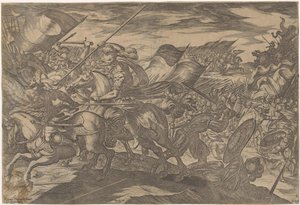 Soldados que luchan Escenas de batalla (serie 3) (título de la serie) de Antonio Tempesta