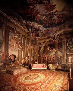 Dioses olímpicos, pinturas murales en la Sala del Cielo, c.1695-96