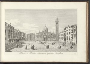 Gezicht op Campo Santa Maria Formosa te Venetië La plaza de Santa María de la Hermosa y su Templo (título sobre objeto) Gezichten op gebouwen en pleinen in Venetië (título de la serie) Vistas más famosas de la ciudad de Venecia de Antonio Visentini