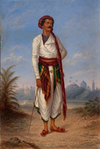 Hombre hindú, ca. 1893 de Antonio Zeno Shindler