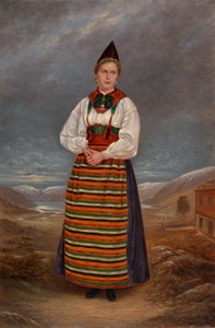 Dama sueca, ca. 1893 de Antonio Zeno Shindler