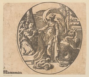 Odiseo en la isla de Circe de Antonio da Trento (possibly)