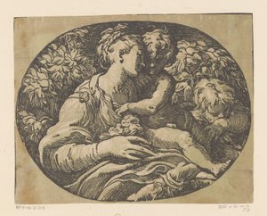 María con el Niño y Juan el Bautista María con la rosa de Antonio da Trento