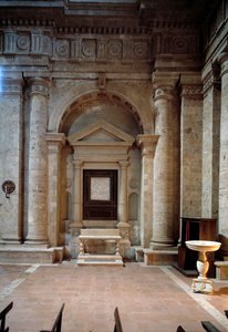 Vista interior de la iglesia de San Biagio de Antonio da the elder Sangallo